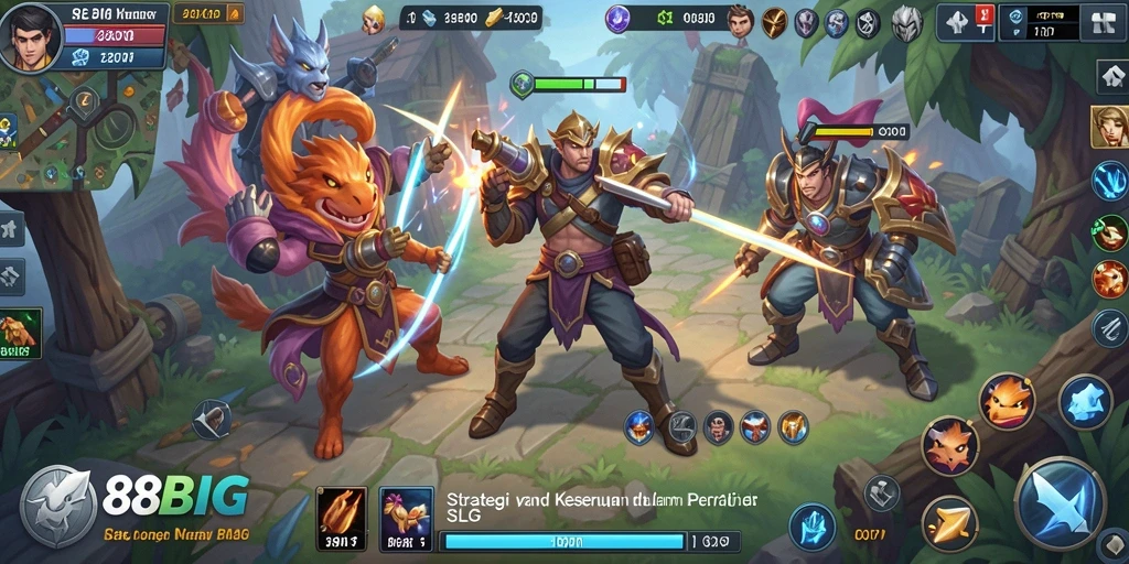Screenshot gameplay 88BIG yang menampilkan aksi dan strategi SLG.