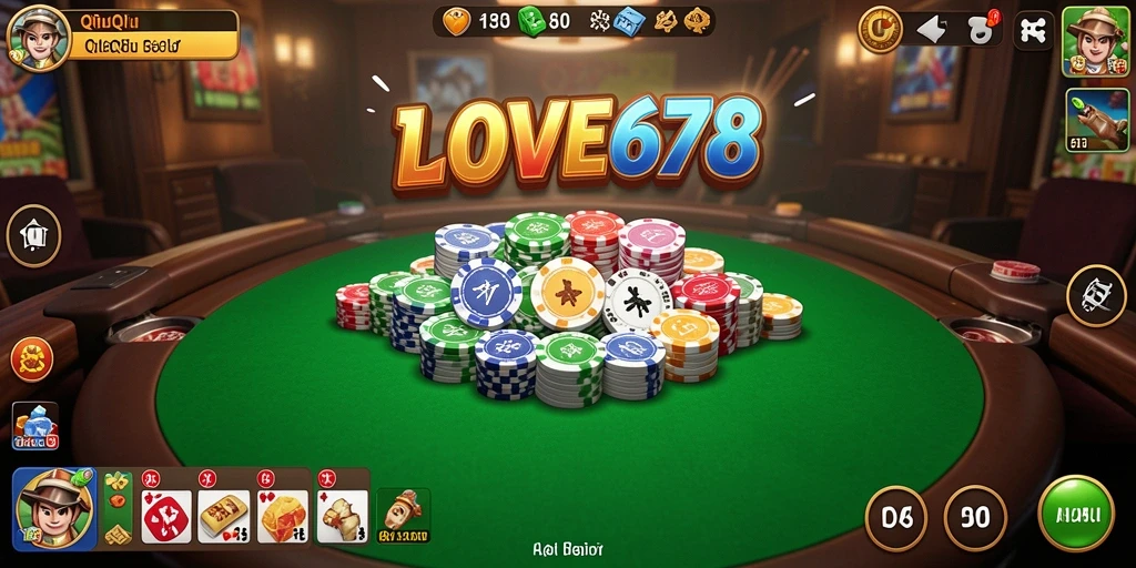 Screenshot dari gameplay QiuQiu yang seru.