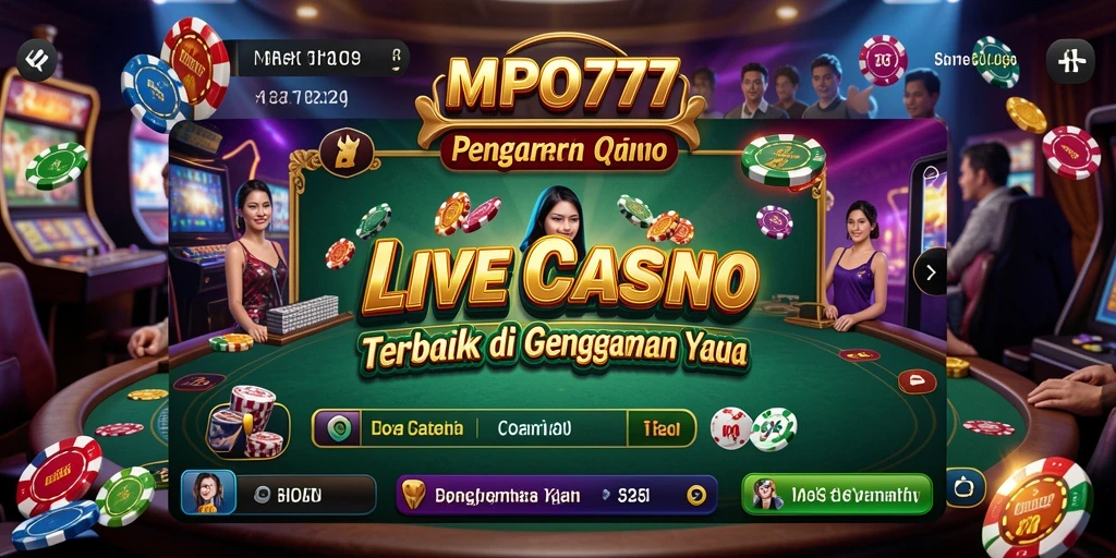 Screenshot MPO777 menunjukkan gameplay seru di meja live casino.