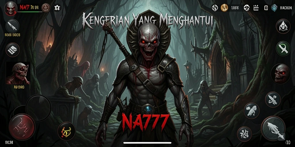 Screenshot gameplay NA777 dengan suasana Horror yang mencekam.