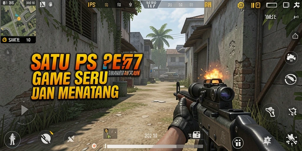 Tampilan gameplay seru di SATU77 dengan aksi FPS yang menegangkan.
