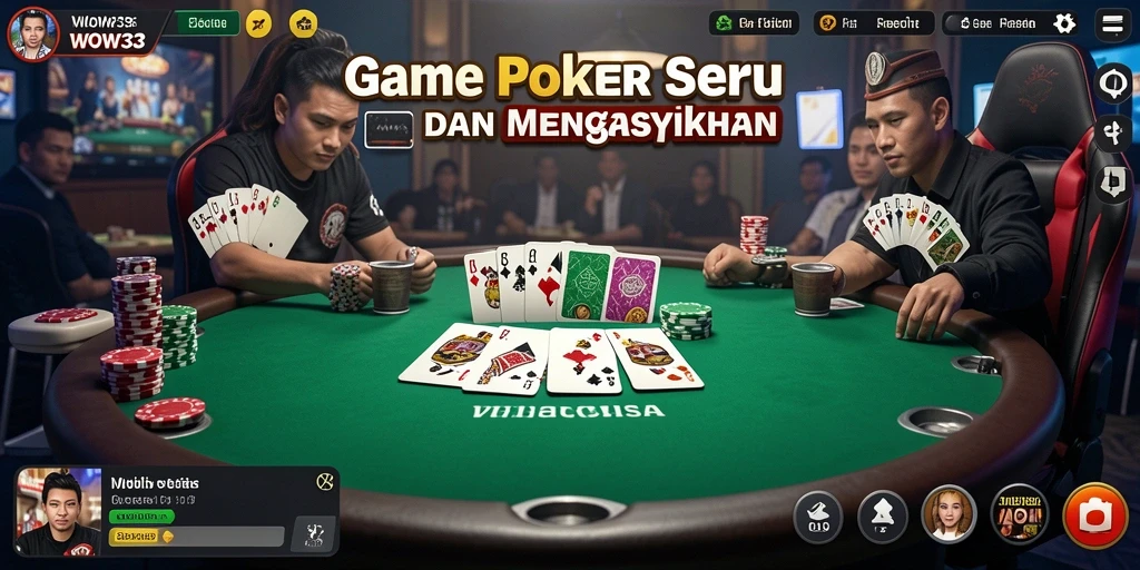 Gameplay WOW33: Serunya bermain poker secara online.